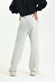 Beige High Waist Wide Leg Sweatpants - 6