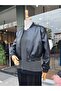 Women's Black Leather Jacket - 2