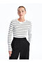 Lcw Crew Neck Striped Long Sleeve Women's Bodysuit