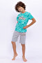 Licensed Blue Boy Bermuda Suit - 2