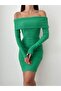 Camisole Madonna Neck Long Sleeve Mini Dress - 4
