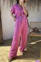 Linen Pleated Palazzo Trousers - 3