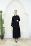 Tassel Detailed Laced Hijab Dress - black - 3