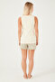 Enjoy Every Moment Cream Women's Shorts Set - 5