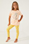Rolypoly Bird Smile Brown Girl's Tights Set - 2