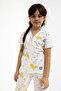 Rolypoly Fruits Girl's Shirt Pajama Set 2756-g - Vanilla - 4