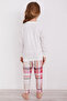 Happy Cream Girl's Long Sleeve Pajama Set - 6
