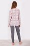 Plaid Powder Women's Long Sleeve Pajama Set - 6