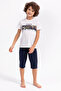 Rolypoly Original Code - Cream Boy Capri Set