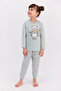 Rolypoly Relax Yeşilmelanj Girl's Pajama Set