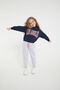 Rolypoly Los Angeles Navy Blue Girl's Tracksuit Set - 2
