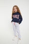Rolypoly Los Angeles Navy Blue Girl's Tracksuit Set - 4