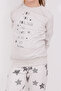 Love You More Than Beige Melange Girl's Long Sleeve Pajama Set - 4