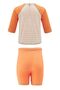 Shorts T-Shirt Set Short Sleeve Pineapple Kids Baby Swimsuit 5386 Kawaii Orange - 8