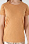 Vivid Color Light Brown Women's Short Sleeve Pajama Set - 4