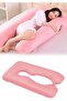 Pregnancy Pillow with 5 Different Zone Supports - Pregnancy Support Cushion Pink