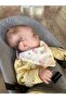 100% Organic Cotton Double Layer Muslin Fabric Snap Fastener Baby Drool Bib Scarf Double Layer 1 Piece - 2
