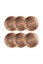 Gaziantep Copper Snack Bowl Set Nuts Set of 6 (14CM X 2.5CM) - 2