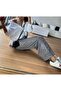Elastic Waist and Sequin Sequined Design Loose Trousers Silver - 2