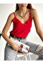 Women's Red Lace Undershirt - 2