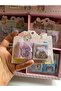 Set of 2 Mini Princess Design Velcro Notebooks & Keychain