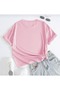 Women's Pink Butterfly Daisy Printed Oversize t-shirt - 2