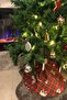 Christmas Pine Tree Foot Cover Washable Fabric with Velcro 65x65 - 2