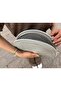 Moss Zippered Straw Jute Vegan Clutch Bag - 5