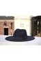 Wide Brim Premium Cowgirl Fedora Panama Hat - Adjustable Drawstring Inside - 3