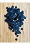 Black Flake 8mm 20Gr - Square Hand Embroidered Hand Embroidered Handpiece, Towel and Halay Wipes with Side Holes
