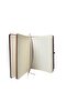 دفتر ملاحظات من الجلد الحراري مقاس 15x21 بخطوط ملونة على الحواف ومطاطي، أجندة غير مؤرخة - 2