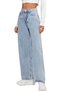 Arthur Girl's Lycra Super High Waist Loose Leg Jeans - 4