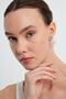 Women's Silver Color Sun Earrings - 4
