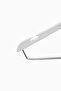 10-Piece Dbp 40cm Wood Look Padded Bh Plastic Suit Hanger - White - 3