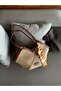 Jude Women's Straw Zippered Scarf Detailed Shoulder Strap Bag - 4