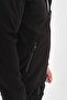 Camp457 Outdoor Softshell Water and Wind Resistant Inside Fleece Portable Hooded Men's Black Tactical Coat - 3