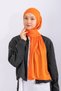 Combed Cotton Shawl Jersey Shawl - Orange - 3