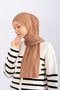 Combed Cotton Shawl Jersey Shawl - Cappucino - 5