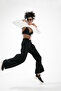 Wide-Leg Extra Wide Pleated Palazzo Long Tracksuit Pants - 5