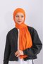 Combed Cotton Shawl Jersey Shawl - Orange - 2