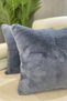 Rabbit Plush Cushion Cover - Indigo Blue (1 Piece) - 3