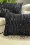 Tasseled Sequined Throw Pillow - Black - 3
