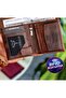 Genuine Leather Brown Men's Coin Holder Wallet Jackson Dortmund