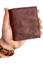 Genuine Leather Brown Men's Coin Holder Wallet Jackson Dortmund - 2