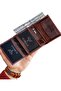 Genuine Leather Brown Men's Coin Holder Wallet Jackson Dortmund - 3