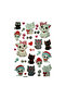 Cat-2 Cat Patterned 20x13cm Medium Size Puffy Kids Label Sticker - Embossed