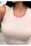 Women's Coffee Cream Ribbed Knitted Blouse 2-Pack - 7