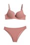 Light Supported Basic Twist Bra Set - 7