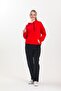 Black High Waist Regular Leg Sweatpants with Insert Pocket