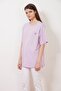 Eazy Lila Social Distance Unisex Oversize Printed Short Sleeve T-shirt - 4